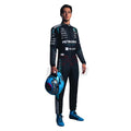 George Russell 2026 F1 racing suit front view with number 63 and sponsor logos - Revex Gear