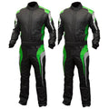 Go-Kart Driver Racing Costume - Black / Green
