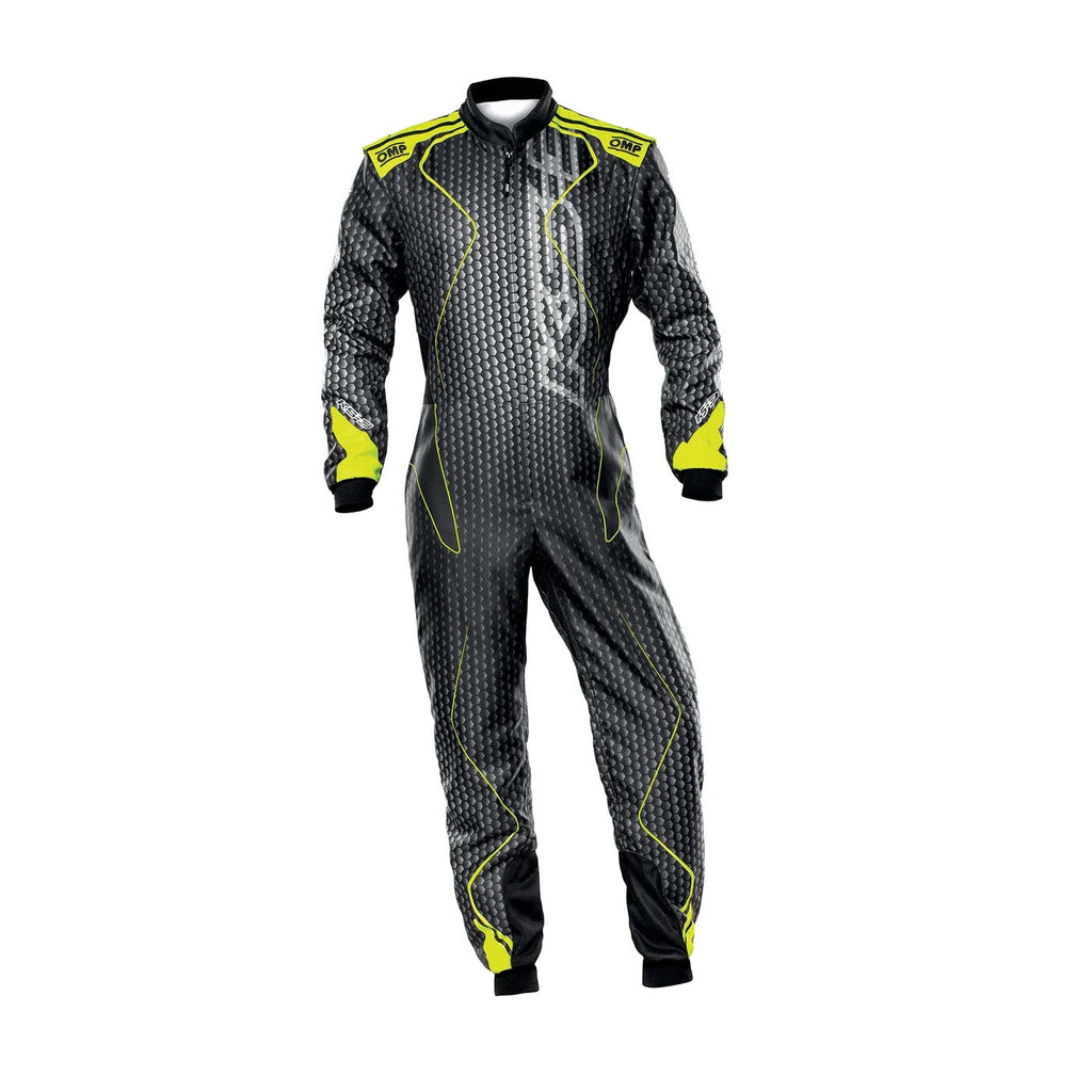 Gray OMP KS-3 ART Go Kart Racing Suit