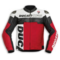 Ducati Corse White/Black Motorbike Leather Racing Jacket