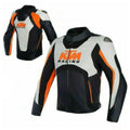 KTM Black Orange Motorbike Leather Racing Jacket