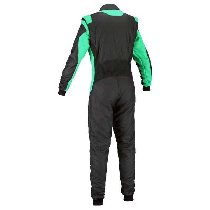 Kart Racing Cordura One Piece suit - Black / Green