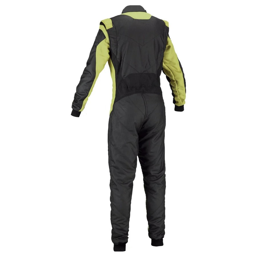 Black / Yellow Go-Kart Driver Race Costume