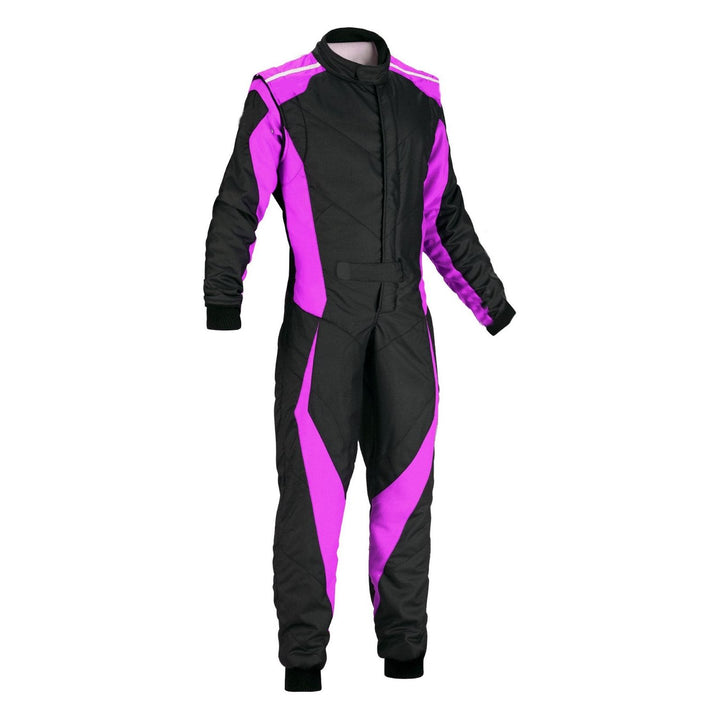 Karting Black & Pink Cordura One Piece Racing Suit