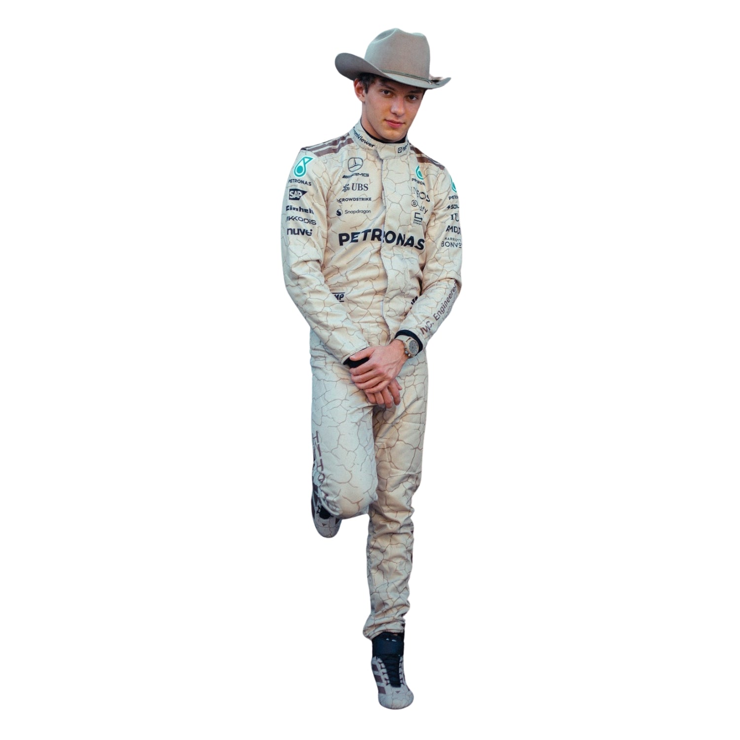 2025 F1 Racing Costume Worn by George Russell & Andrea Kimi Antonelli - USA Austin GP