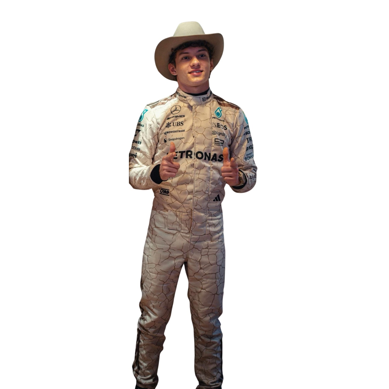 2025 F1 Racing Costume Worn by George Russell & Andrea Kimi Antonelli - USA Austin GP