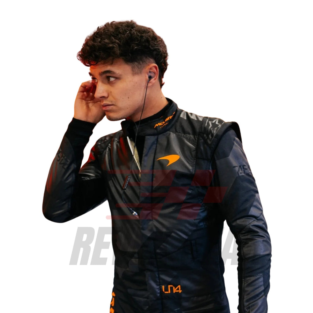Lando Norris 2025 Livery Reveal F1 Racing Suit