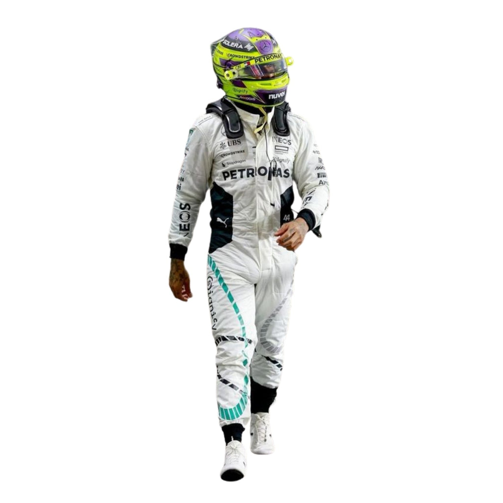 F1 Racing Costume Worn by Lewis Hamilton & George Russell– 2024 Qatar GP