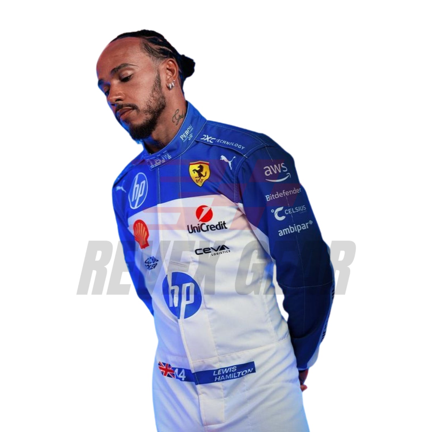 Lewis Hamilton 2025 Miami GP F1 Racing Suit
