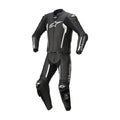 Missile V2 Two-Piece Motorcycle Leather Suit White and Black