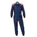Navy Blue Go-Kart Racing Suit - OMP KS-3X ART Style 2