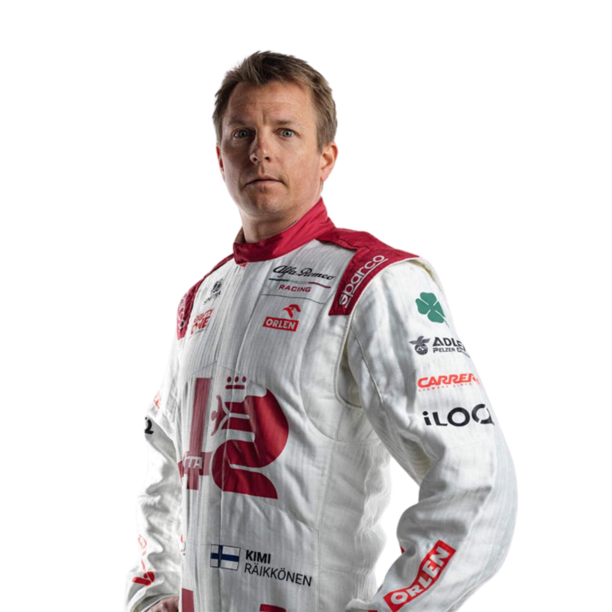Kimi Raikkonen 2021 F1 Racing Suit Team Alfa Romeo