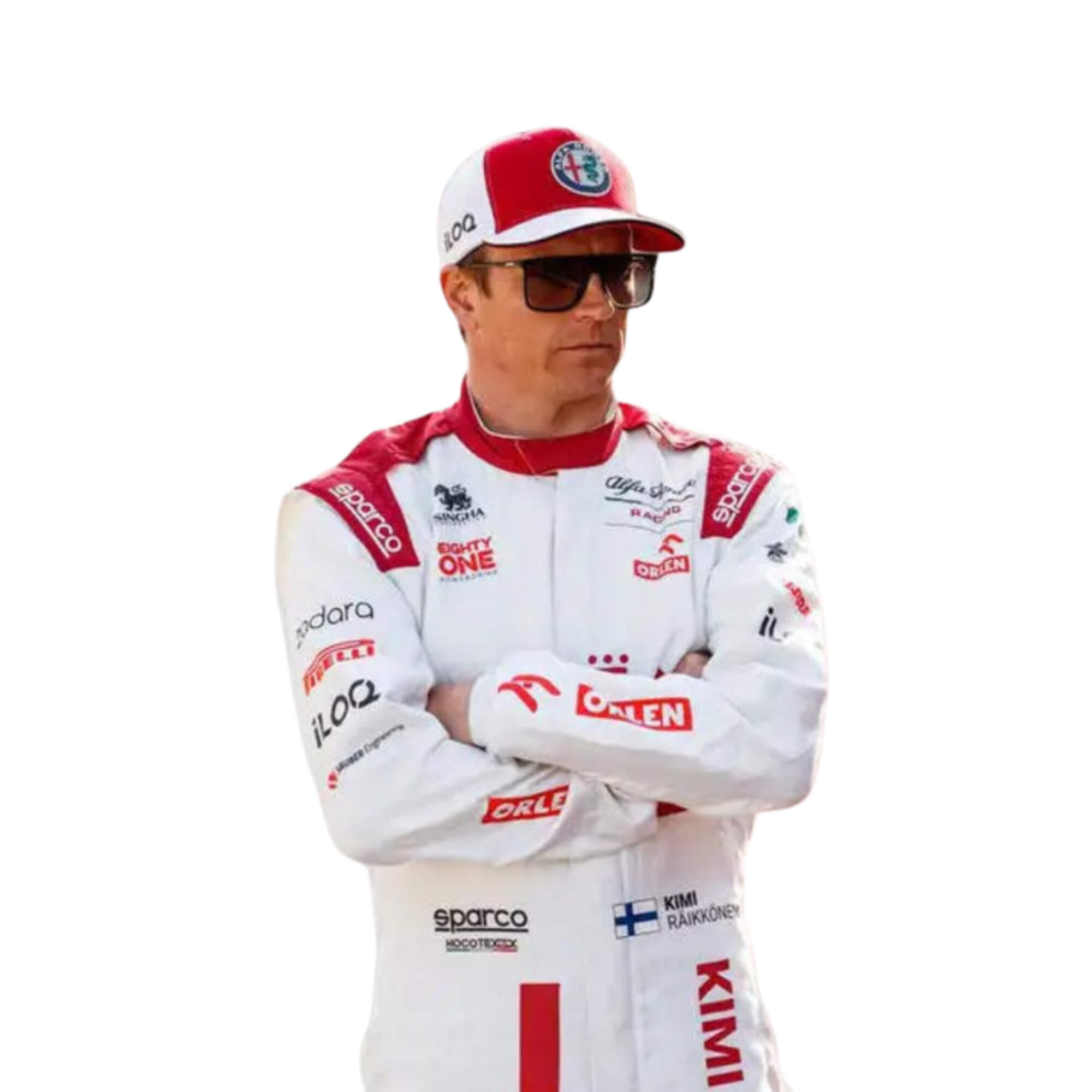 Kimi Raikkonen 2021 F1 Racing Suit Team Alfa Romeo