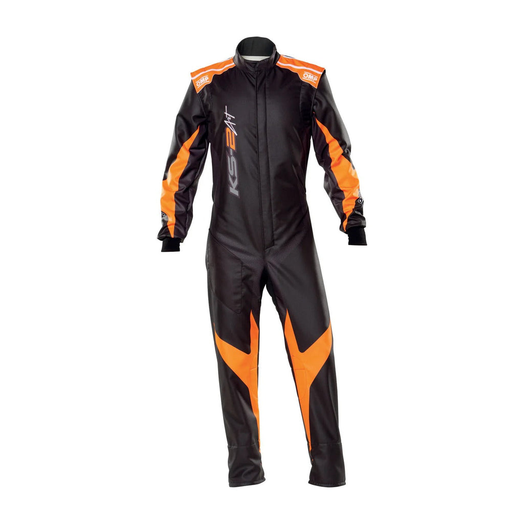 OMP KS-2 ART Black and Orange Karting Race Suit