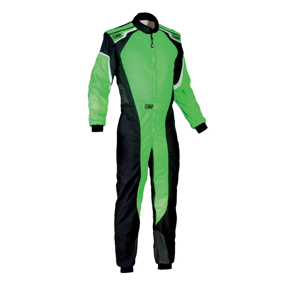 OMP KS-3 FLUO Green / Black Go Kart Racing Suit