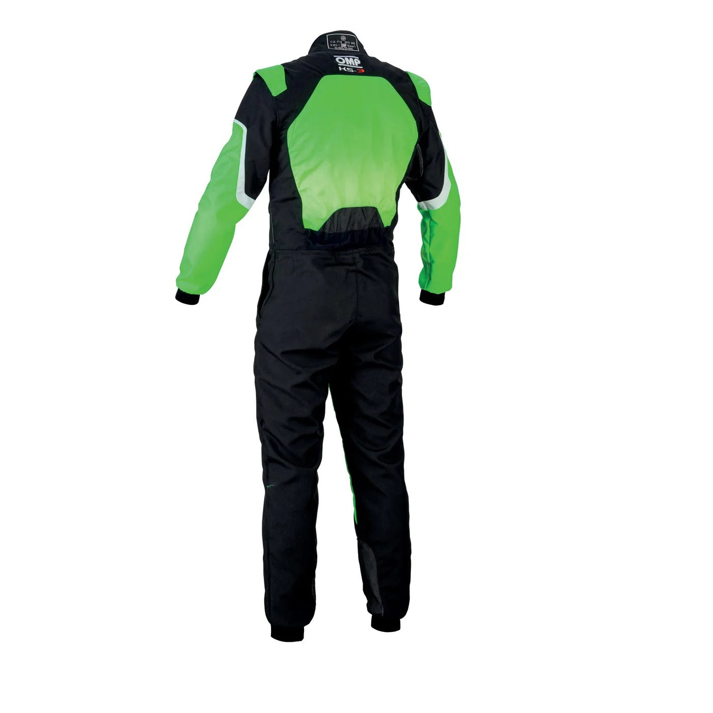 OMP KS-3 FLUO Green / Black Go Kart Racing Suit