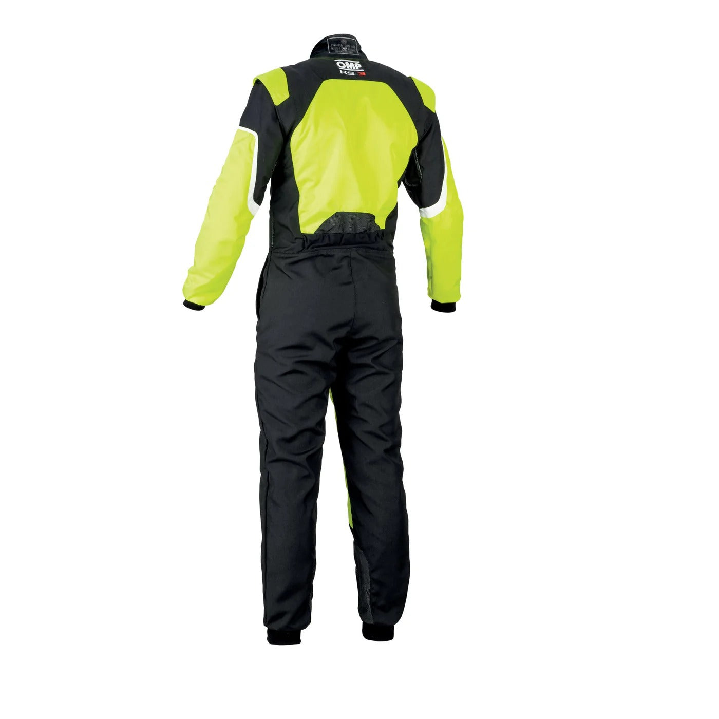 OMP KS-3 FLUO Yellow / Black Go Kart Racing Suit