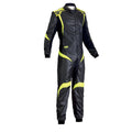OMP ONE-S1 Black/Yellow Kart Racing Suit