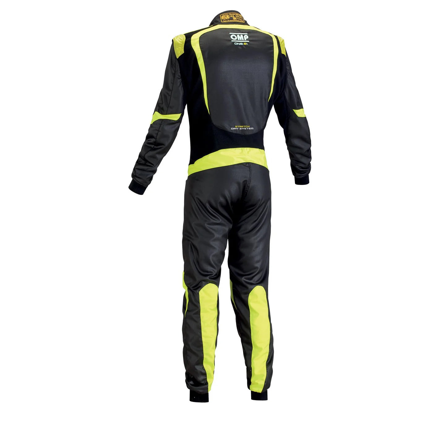 OMP ONE-S1 Black/Yellow Kart Racing Suit
