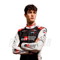 Close Up View of Oliver Bearman In 2026 F1 Racing Suit