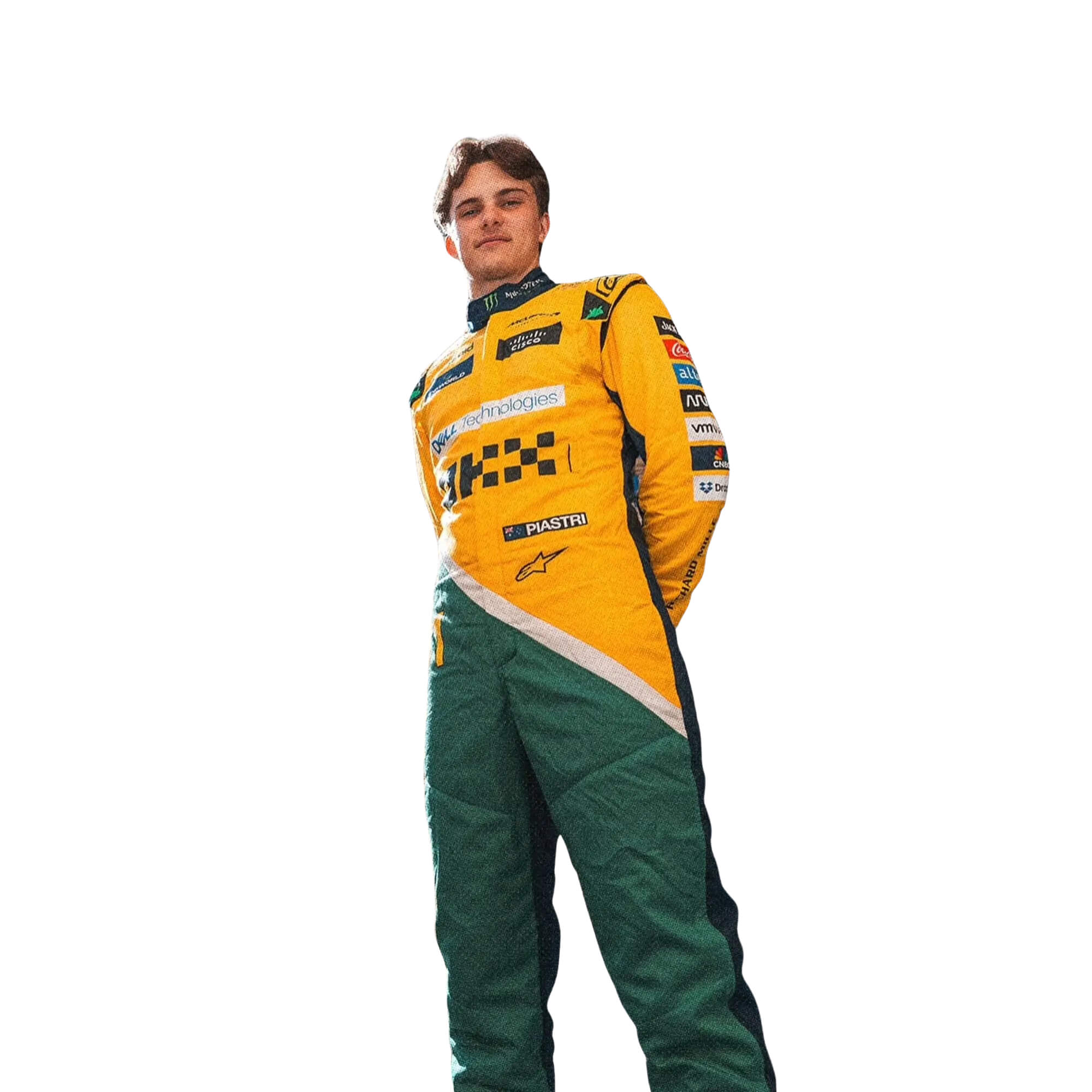 2024 F1 Racing Costume Worn by Lando Norris & Oscar Piastri – Monaco GP