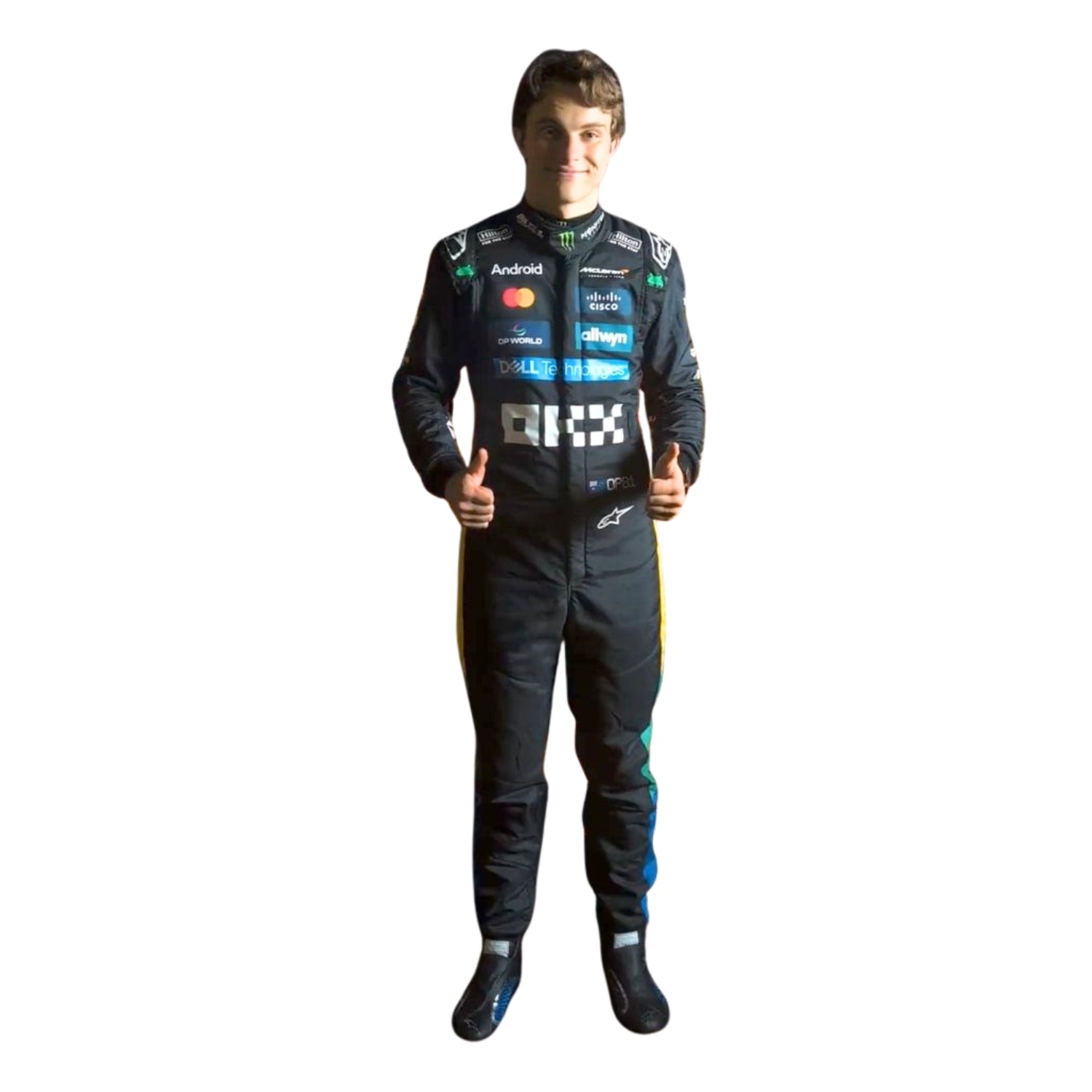 2025 F1 Racing Costume Worn by Lando Norris & Oscar Piastri - Silverstone British GP