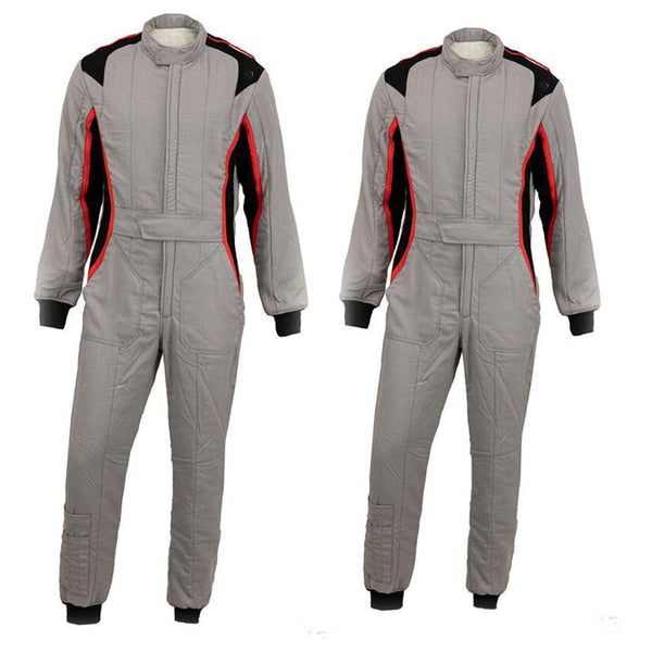 Racing Suit For Go-Kart Race - Gray