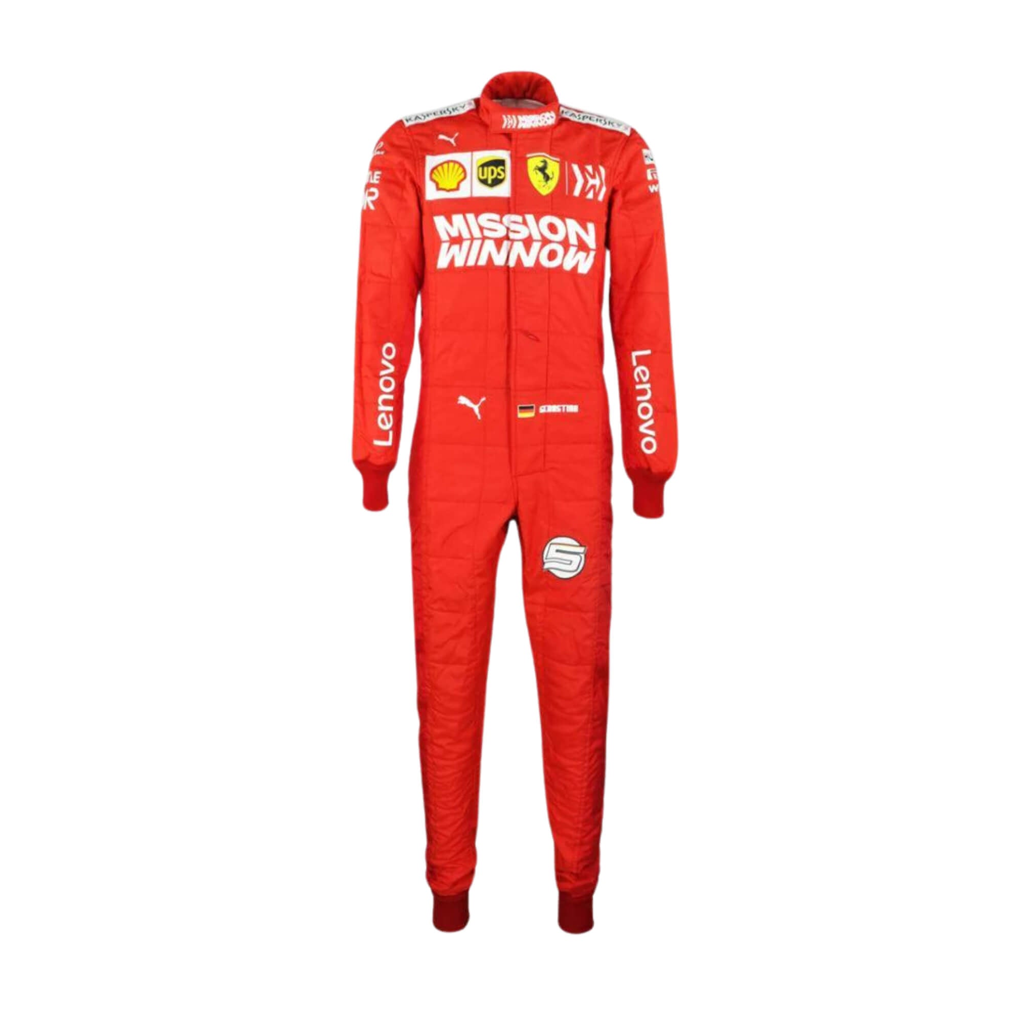 Sebastian Vettel 2019 F1 Racing Suit Team Ferrari Mission Winnow