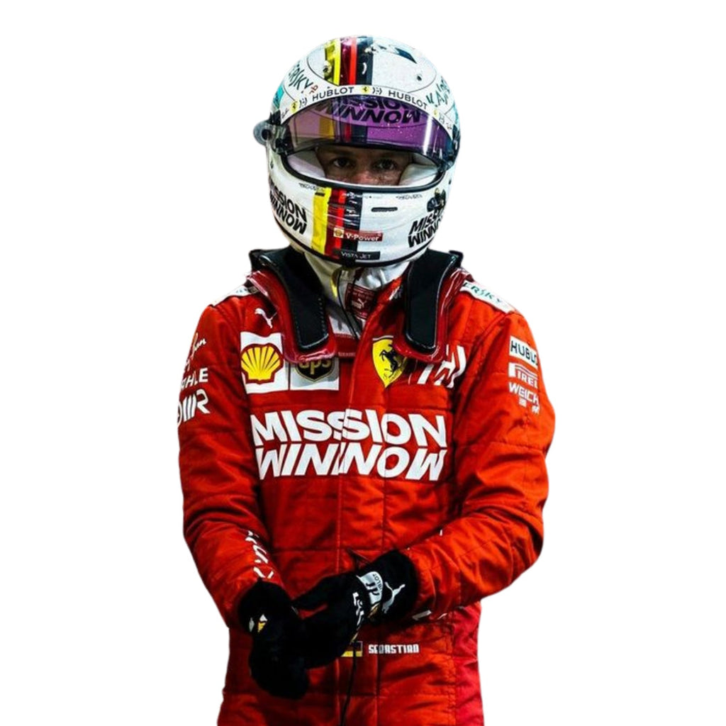 Sebastian Vettel 2019 F1 Racing Suit Team Ferrari Mission Winnow