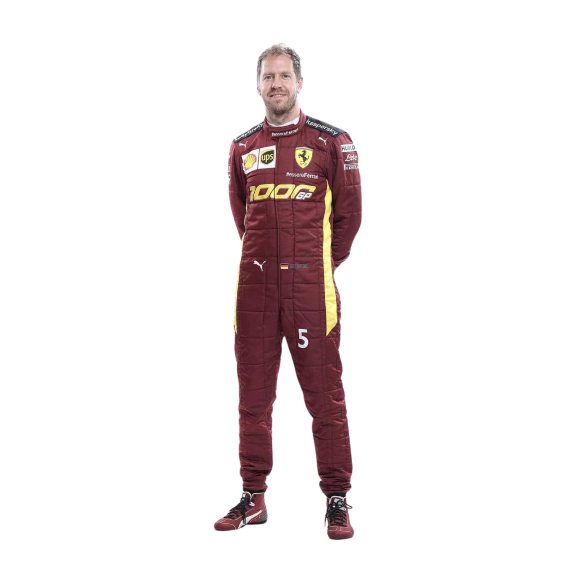 Sebastian Vettel 2020 1000 GP F1 Racing Suit Team Ferrari