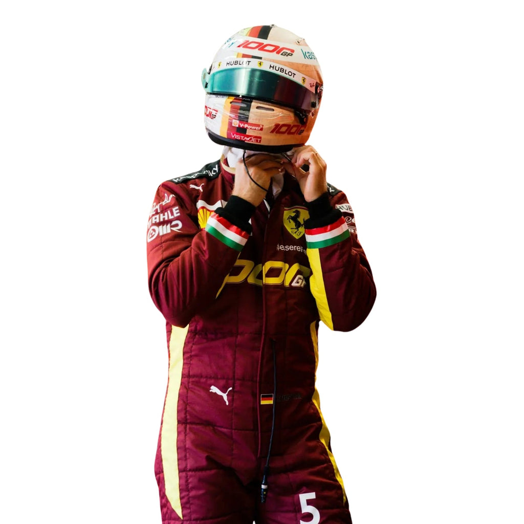 Sebastian Vettel 2020 1000 GP F1 Racing Suit Team Ferrari