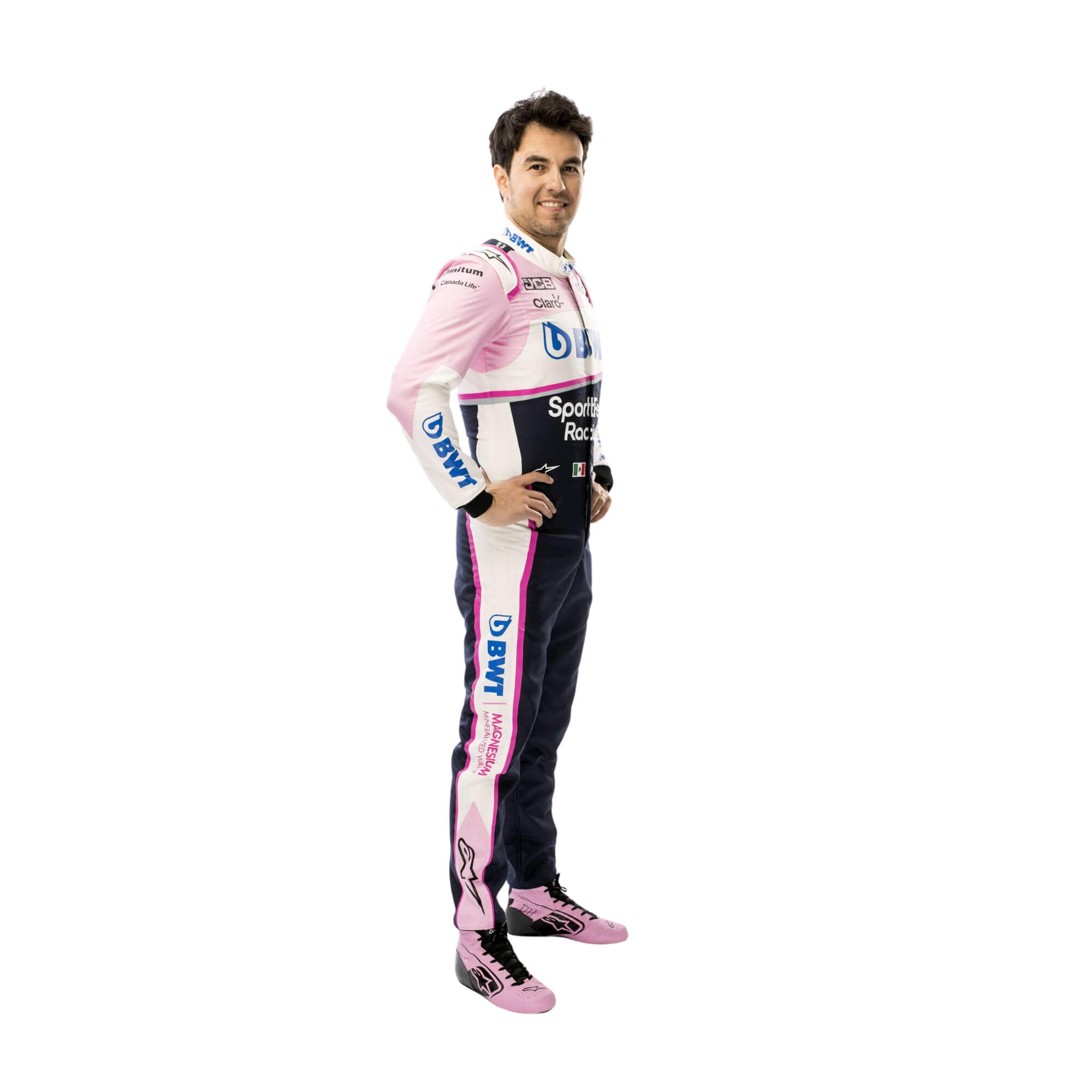 Sergio Perez 2019 F1 Racing Suit Team BWT Racing Point
