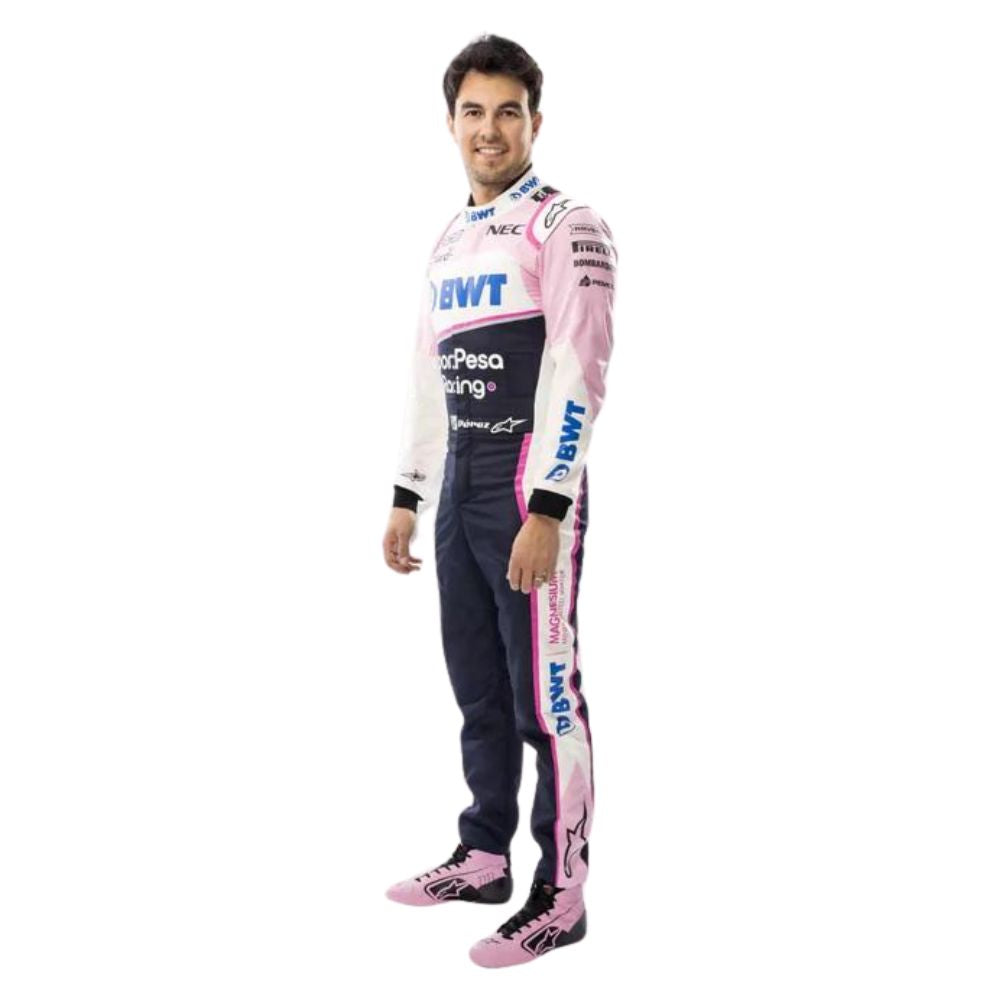Sergio Perez 2019 F1 Racing Suit Team BWT Racing Point