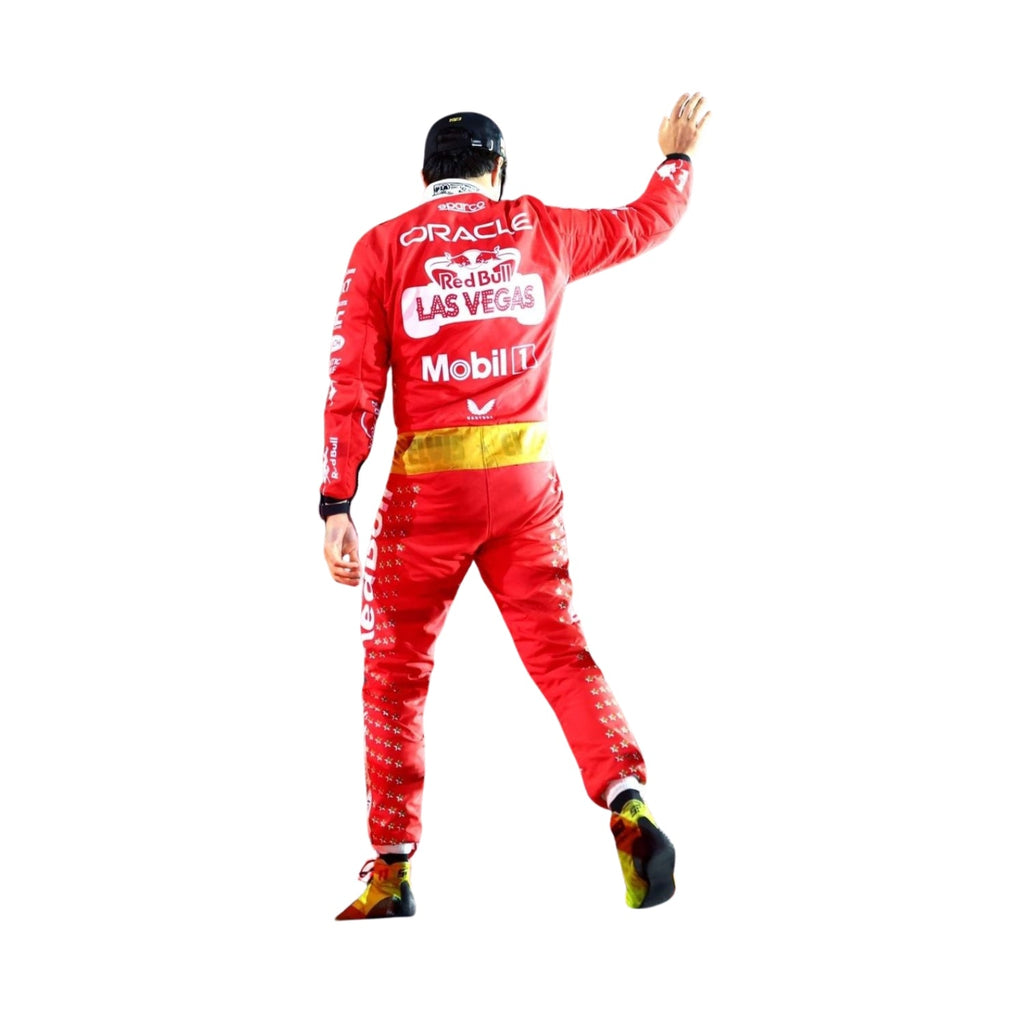 Sergio Perez 2023 Las Vegas Grand Prix F1 Racing Suit Team Red Bull