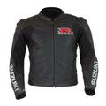 Suzuki Black GSXR Motorbike Racing Leather Jacket