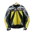 Suzuki GSXR Motorbike Yellow And Black Leather Jacket
