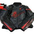 Suzuki Hayabusa Red/Black Motorbike Leather Racing Jacket