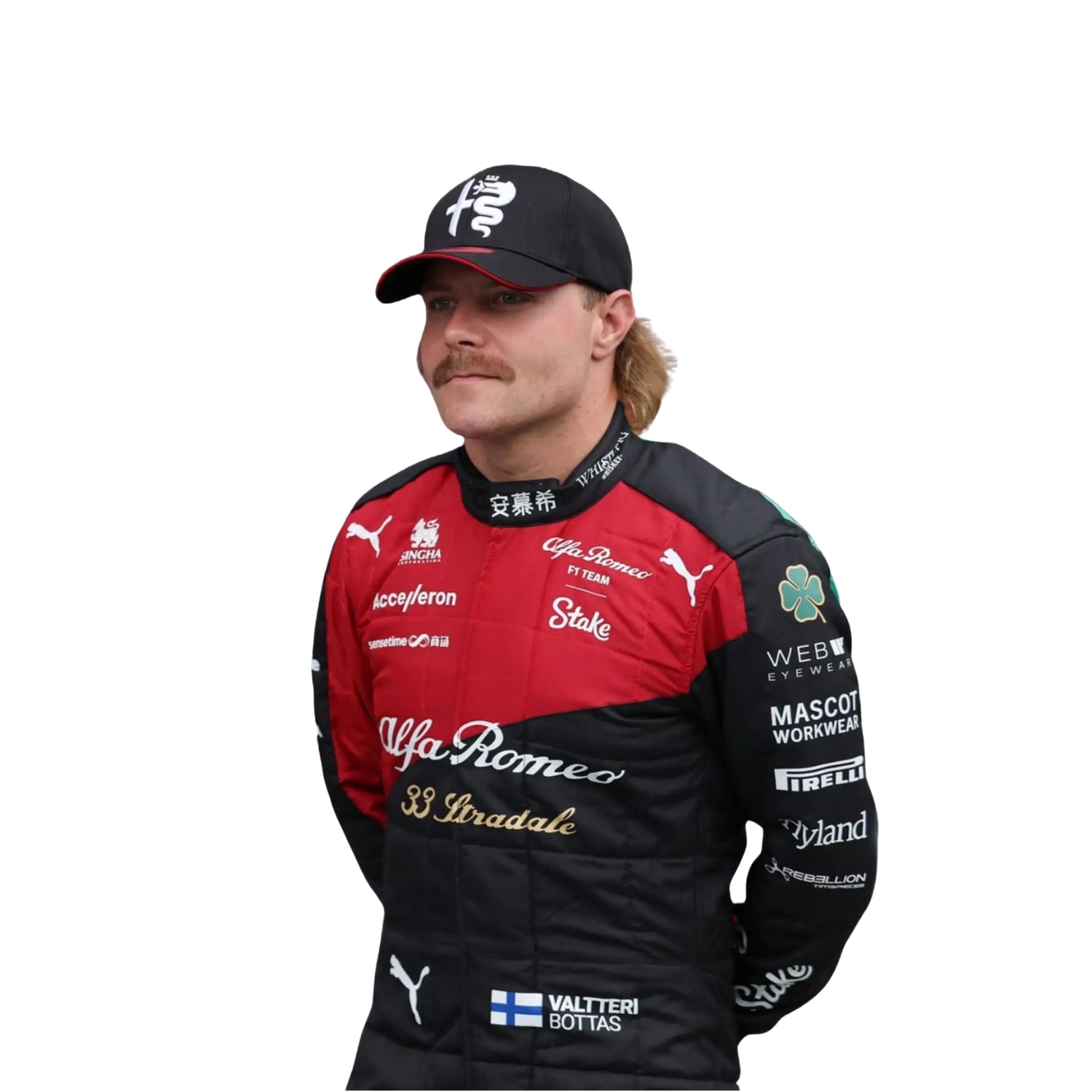 Valtteri Bottas 2023 Stake Italian GP F1 Racing Suit Team Alfa Romeo