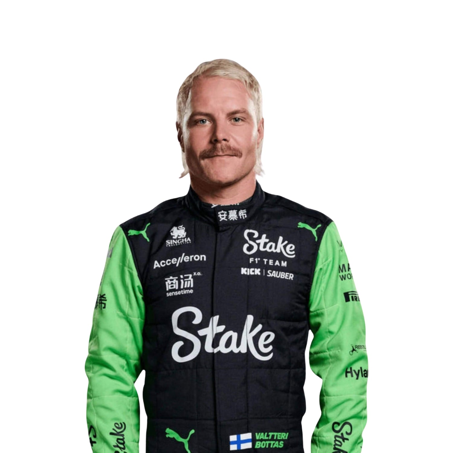 F1 Racing Costume Worn by Guanyu Zhou & Valtteri Bottas – 2024