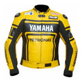 Yamaha R1 Yellow Motorbike Leather Racing Jacket