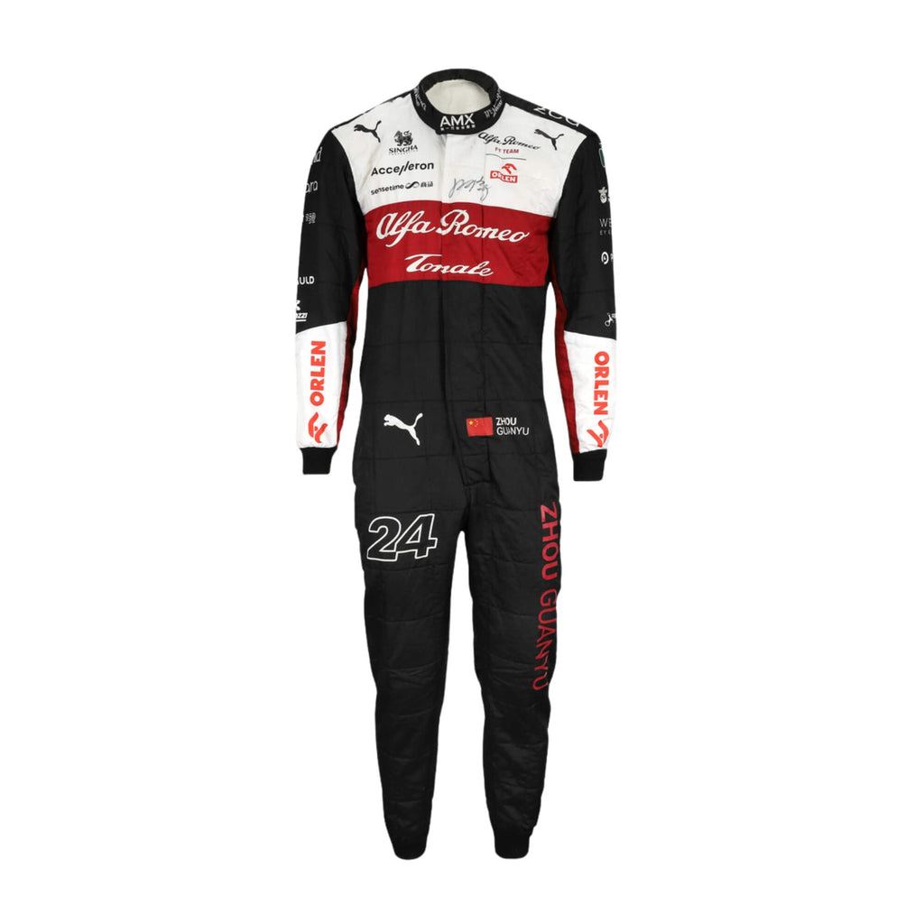 Zohu Guanyu 2022 F1 Racing Suit Team Alfa Romeo