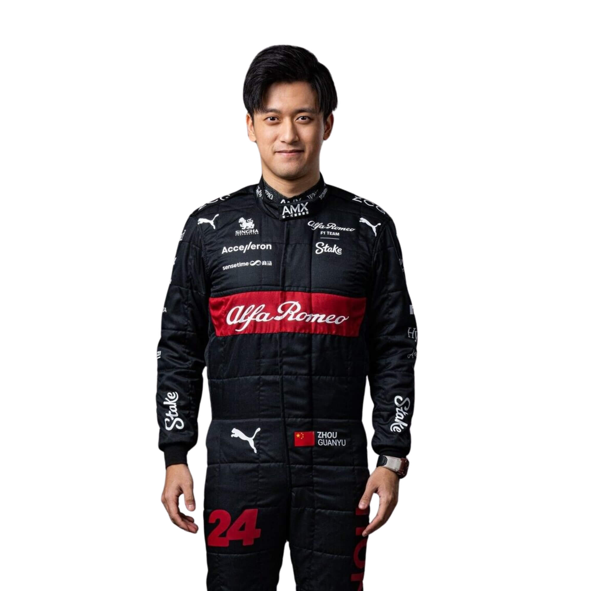 Zhou Guanyu 2023 F1 Racing Suit Team Alfa Romeo