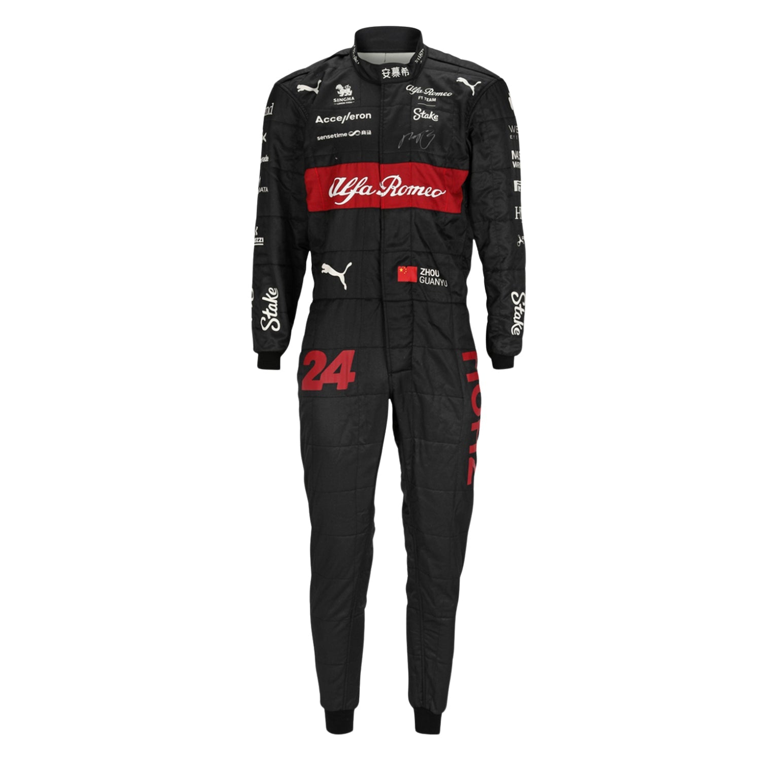 Zhou Guanyu 2023 F1 Racing Suit Team Alfa Romeo